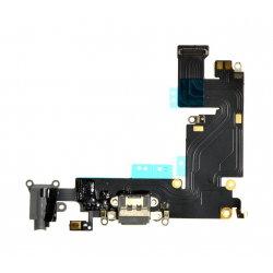 Taśma iPhone 6 Plus złącze USB HF ciemno szara oriQ